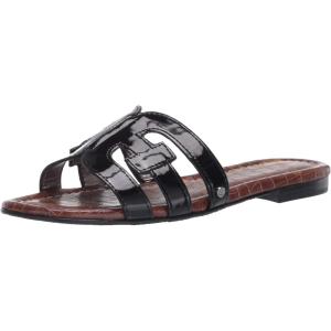image:imageSam Edelman Womens Yaro Heeled Sandal Soft Nude LeatherBlack Patent