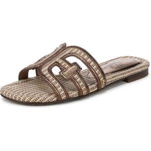 image:imageSam Edelman Womens Yaro Heeled Sandal Soft Nude LeatherCafe Sand