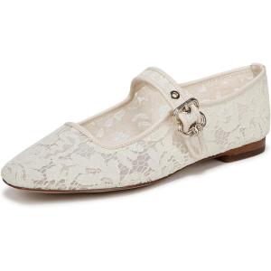 image:imageSam Edelman Womens Yaro Heeled Sandal Soft Nude LeatherIvory Lace