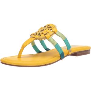 image:imageSam Edelman Womens Yaro Heeled Sandal Soft Nude LeatherYellow Multi Yarn