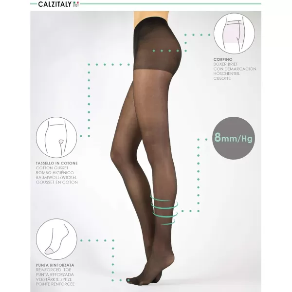 2 Pairs 40 Den Support Tights  Medium Compression Pantyhose 8 mmHg  S M L XL  Made in Italy2 Pairs 40 Den Support Tights  Medium Compression Pantyhose 8 mmHg  S M L XL  Made in Italy