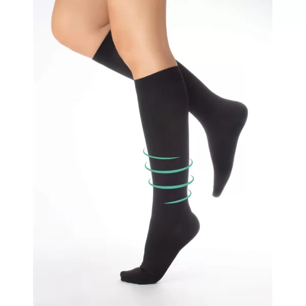 3 PAIRS TRAVEL SOCKS  FIRM SUPPORT KNEE HIGH SOCKS  COMPRESSION SOCKS  FACTOR 10  100 DEN  BLACK  ITALIAN HOSIERY  USA 7510  EU 3942 Black3 PAIRS TRAVEL SOCKS  FIRM SUPPORT KNEE HIGH SOCKS  COMPRESSION SOCKS  FACTOR 10  100 DEN  BLACK  ITALIAN HOSIERY  USA 7510  EU 3942 Black