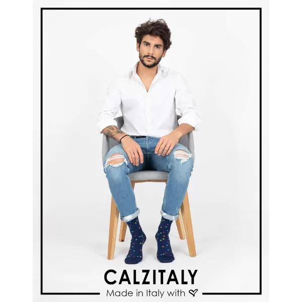 CALZITALY 2 Pairs Mens Cotton Patterned Socks  Casual and Suit Socks Argyle Pattern  Blue and Grey  81010512  Made in ItalyCALZITALY 2 Pairs Mens Cotton Patterned Socks  Casual and Suit Socks Argyle Pattern  Blue and Grey  81010512  Made in Italy