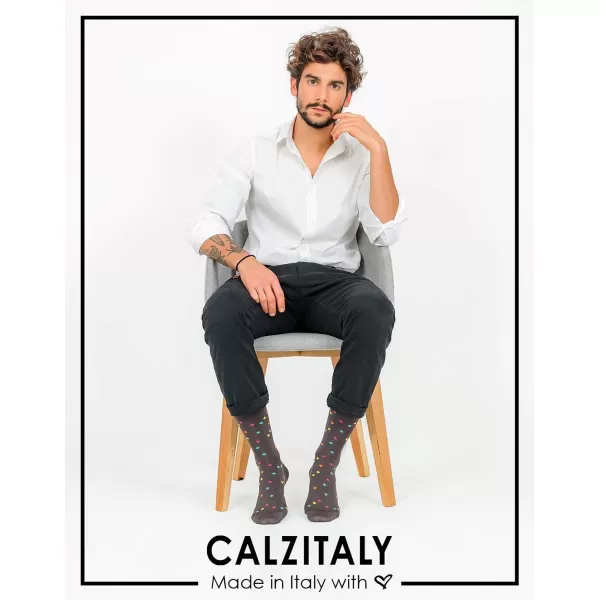 CALZITALY 2 Pairs Mens Cotton Patterned Socks  Casual and Suit Socks Argyle Pattern  Blue and Grey  81010512  Made in ItalyCALZITALY 2 Pairs Mens Cotton Patterned Socks  Casual and Suit Socks Argyle Pattern  Blue and Grey  81010512  Made in Italy