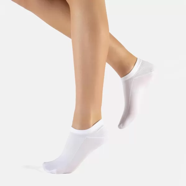 CALZITALY 50 DEN 12 Pairs Ankle Liner Socks Opaque Trainer Socks In Microfiber  Unisex WhiteSkinBlackCALZITALY 50 DEN 12 Pairs Ankle Liner Socks Opaque Trainer Socks In Microfiber  Unisex WhiteSkinBlack