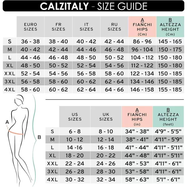 CALZITALY Cotton Tights  Soft amp Warm Winter Pantyhose  100 Den  S M L Xl  Made In Italy Black