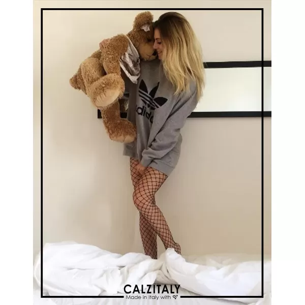 CALZITALY Fishnet Tights  Large Fishnet Pantyhose  Large Net  Black Skin  XS SM LXL  Made In ItalyCALZITALY Fishnet Tights  Large Fishnet Pantyhose  Large Net  Black Skin  XS SM LXL  Made In Italy