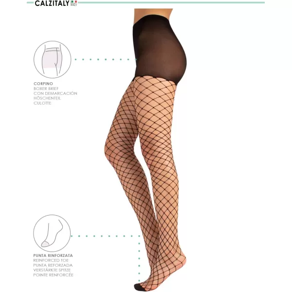 CALZITALY Fishnet Tights  Large Fishnet Pantyhose  Large Net  Black Skin  XS SM LXL  Made In ItalyCALZITALY Fishnet Tights  Large Fishnet Pantyhose  Large Net  Black Skin  XS SM LXL  Made In Italy