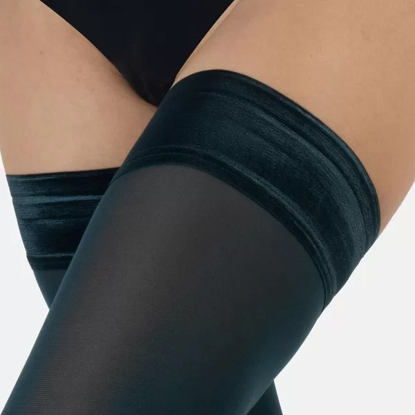 CALZITALY Opaque Thigh High Pantyhose S ML LXL XXL XXXL XXXXLMystic Green