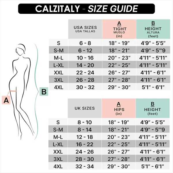 CALZITALY Opaque Thigh High Pantyhose S ML LXL XXL XXXL XXXXLMystic Green
