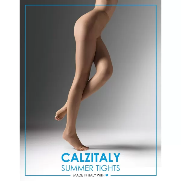 CALZITALY Toeless Pantyhose Sheer Tights Open Toe stockings with Cooling EffectSkin