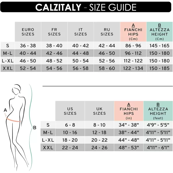 CALZITALY seamless tights no seam pantyhose opaque tights  black blue  50 den  S ML LXL XXL  italian hosiery Black