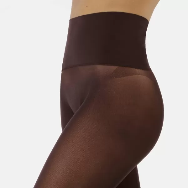 CALZITALY seamless tights no seam pantyhose opaque tights  black blue  50 den  S ML LXL XXL  italian hosiery Brown