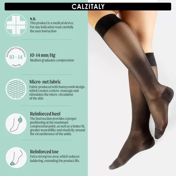 COMPRESSION SOCKS 1014 MMHG 70 DEN  TRAVEL SOCKS  BLACK SKIN  SM LXL  MADE IN ITALY COMPRESSION SOCKS 1014 MMHG 70 DEN  TRAVEL SOCKS  BLACK SKIN  SM LXL  MADE IN ITALY 