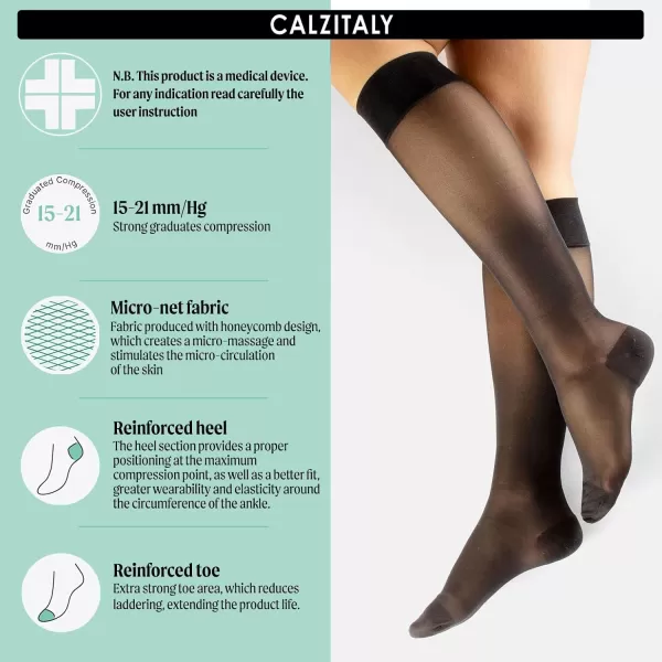 COMPRESSION SOCKS 1521 mmHg 140 DEN  TRAVEL SOCKS  BLACK SKIN  SM LXL  MADE IN ITALY COMPRESSION SOCKS 1521 mmHg 140 DEN  TRAVEL SOCKS  BLACK SKIN  SM LXL  MADE IN ITALY 