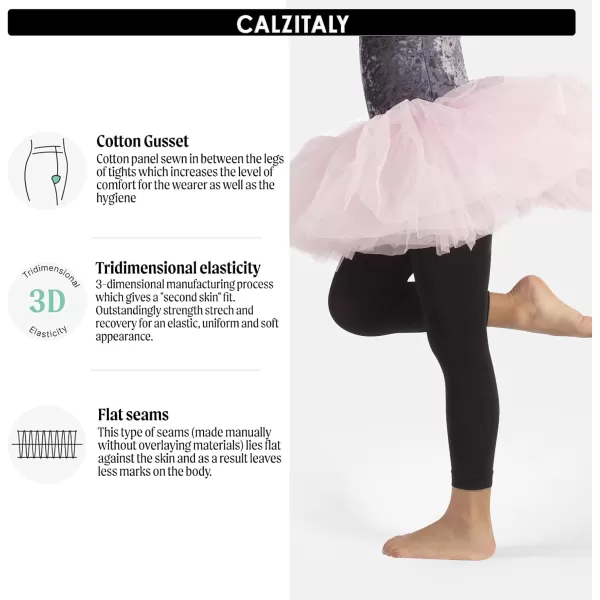 GIRLS BALLET LEGGINGS  CHILDREN DANCE FOOTLESS TIGHTS  60 DEN  BLACK PINK  ITALIAN HOSIERY GIRLS BALLET LEGGINGS  CHILDREN DANCE FOOTLESS TIGHTS  60 DEN  BLACK PINK  ITALIAN HOSIERY 