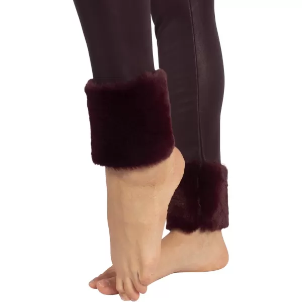 Leather Leggings Fleece Lined  Faux Leather Leggings Fur Ankle  Bordeaux  XS S M L  Made in ItalyLeather Leggings Fleece Lined  Faux Leather Leggings Fur Ankle  Bordeaux  XS S M L  Made in Italy