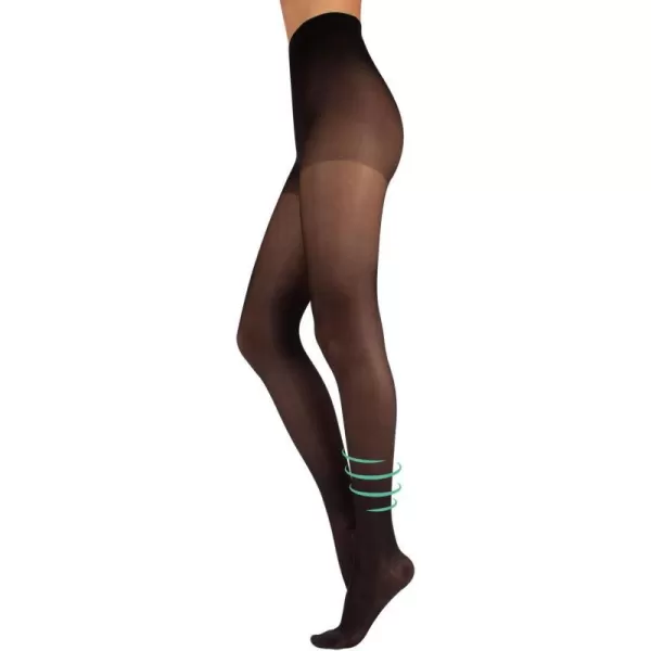 1521 mmHg GRADUATED COMPRESSION PANTYHOSE  140 DEN  S M L XL XXL  ITALIAN HOSIERY Black