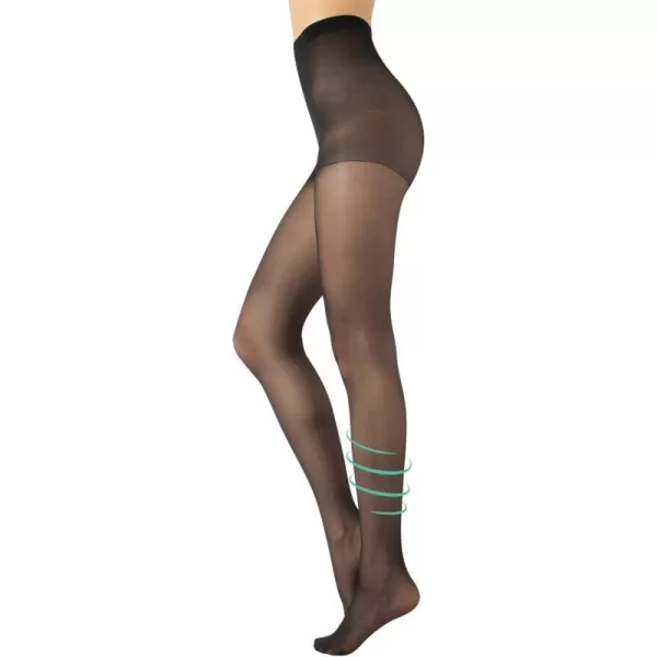 CALZITALY  Support Medium Compression 8 mmHg Sheer Pantyhose  Black Skin Natural Tan  S M L XL  20 DEN CALZITALY  Support Medium Compression 8 mmHg Sheer Pantyhose  Black Skin Natural Tan  S M L XL  20 DEN 