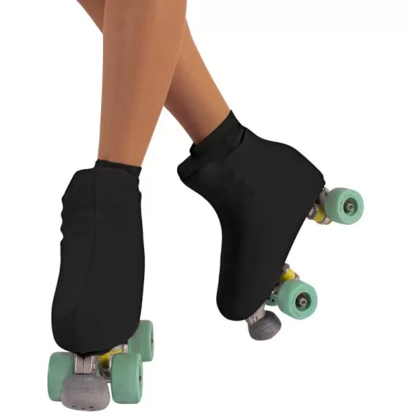 CALZITALY 70 DEN Cover Skates Skate Boot Covers for Roller Skating Wear  for Women and Girls BlackSkinBlack