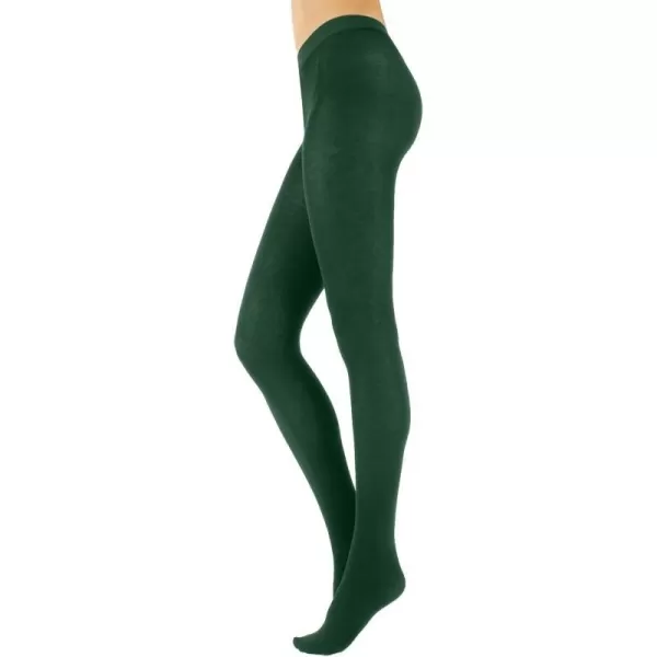 CALZITALY Cashmere Wool Tights  Fleece Lined Warm Pantyhose for Women S M L XL XXL 3XL 4XL 150 DENEmerald Green