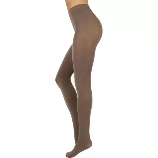 CALZITALY Cotton Tights  Soft  Warm Winter Pantyhose  100 Den  S M L Xl  Made In Italy Beige