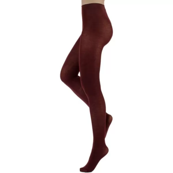 CALZITALY Woman Wool Tights Warm Tights Winter Pantyhose Multicolor  S M L XL  100 DEN  Made in ItalyBurgundy