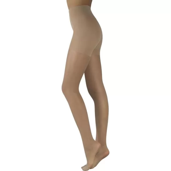 SHAPING PANTYHOSE WITH CONTROL BODY  SHEER TIGHTS  20 DEN  S M L XL  NATURAL BLACK  ITALIAN HOSIERY Skin