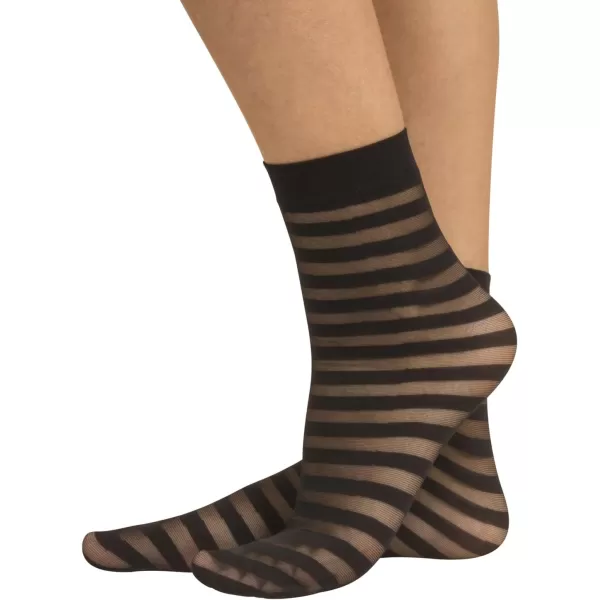 3 PAIRS POP SOCKS STRIPS POIS TRASPARENT STRIPE  SEMITRANSPARENT ANKLE SOCKS  ELEGANT WOMANS SOCKS  MADE IN ITALY  BLACK3 PAIRS POP SOCKS STRIPS POIS TRASPARENT STRIPE  SEMITRANSPARENT ANKLE SOCKS  ELEGANT WOMANS SOCKS  MADE IN ITALY  BLACK