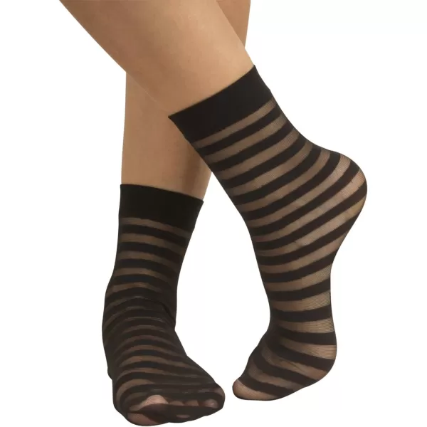 3 PAIRS POP SOCKS STRIPS POIS TRASPARENT STRIPE  SEMITRANSPARENT ANKLE SOCKS  ELEGANT WOMANS SOCKS  MADE IN ITALY  BLACK3 PAIRS POP SOCKS STRIPS POIS TRASPARENT STRIPE  SEMITRANSPARENT ANKLE SOCKS  ELEGANT WOMANS SOCKS  MADE IN ITALY  BLACK