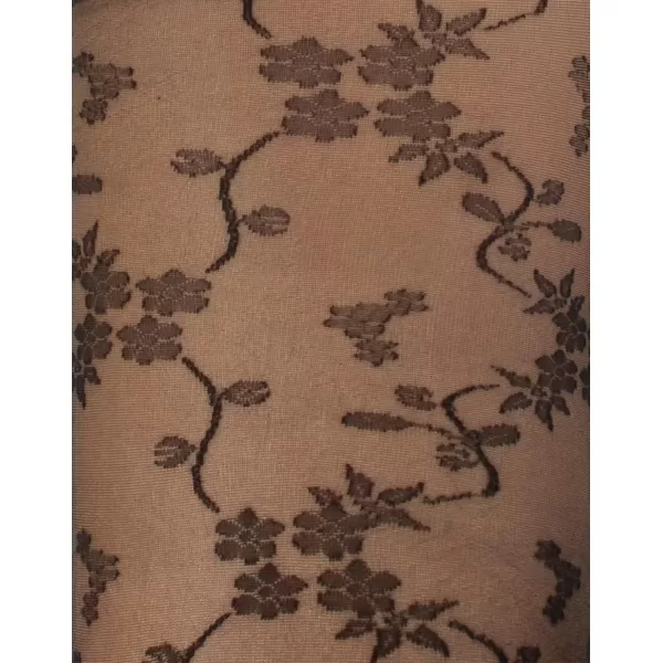 CALZITALY  Elegant Floral Patterned Tights  Black  SM LXL  20 DEN  Made in ItalyCALZITALY  Elegant Floral Patterned Tights  Black  SM LXL  20 DEN  Made in Italy