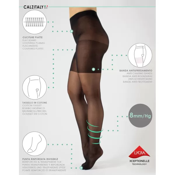 CALZITALY Support Plus Size Pantyhose  Medium Compression Tights Curvy  L XL XXL  Black  40 DEN  Made in ItalyCALZITALY Support Plus Size Pantyhose  Medium Compression Tights Curvy  L XL XXL  Black  40 DEN  Made in Italy