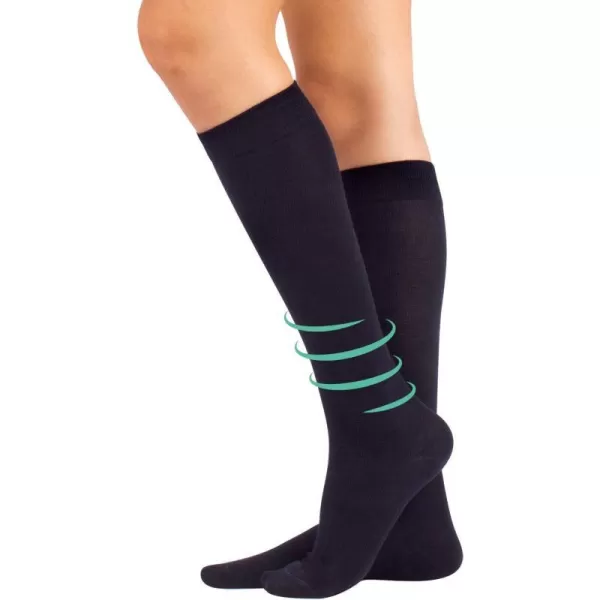 1521 mmHg COTTON COMPRESSION SOCKS  FLIGHT TRAVEL SOCKS  BLUE GREY BLACK  S M L XL XXL  ITALIAN SOCKS Blue