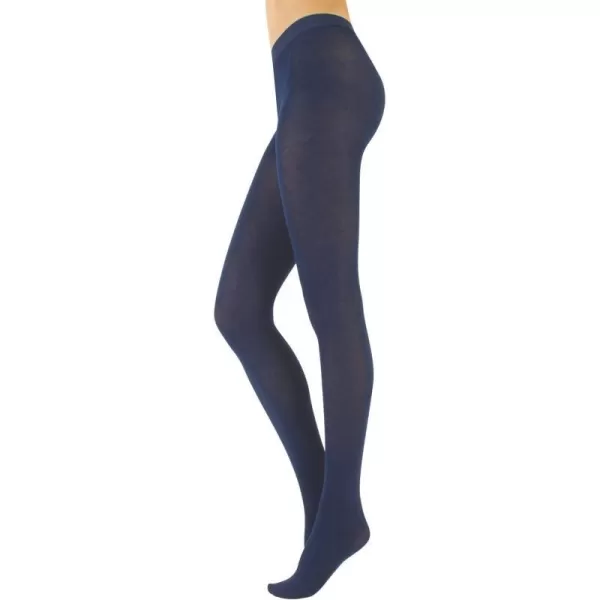 CALZITALY  Cashmere Wool Tights  Fleece Lined Warm Pantyhose for Women 150 DENBlue