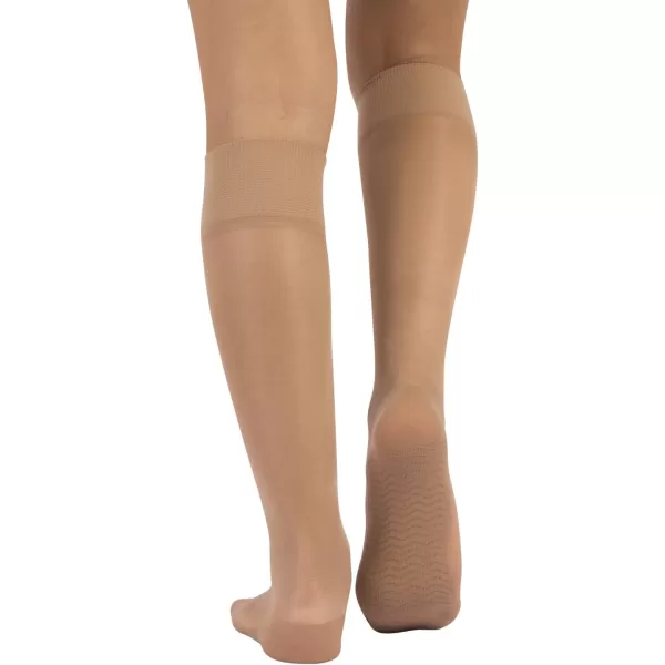 6 X KNEE HIGH WITH COMFORT SOLE IN MICROFIBER  SHEER KNEE HIGH POP SOCKS  20 DEN  SKIN BLACK  ITALIAN HOSIERY  6 Pairs Skin6 X KNEE HIGH WITH COMFORT SOLE IN MICROFIBER  SHEER KNEE HIGH POP SOCKS  20 DEN  SKIN BLACK  ITALIAN HOSIERY  6 Pairs Skin