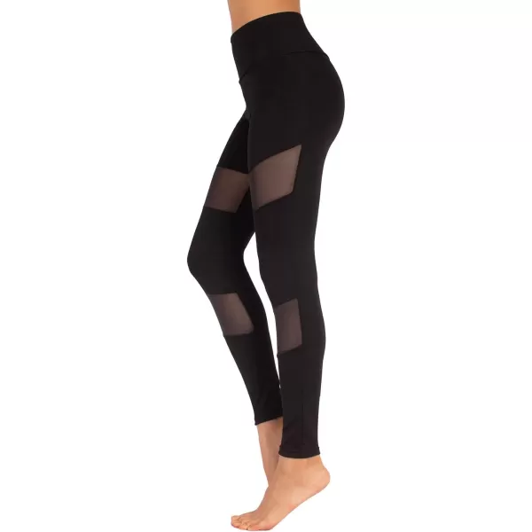 Womens Sport Leggings  Workout Pants with Transparent Parts  XS S M L XL  Black  Made in ItalyWomens Sport Leggings  Workout Pants with Transparent Parts  XS S M L XL  Black  Made in Italy