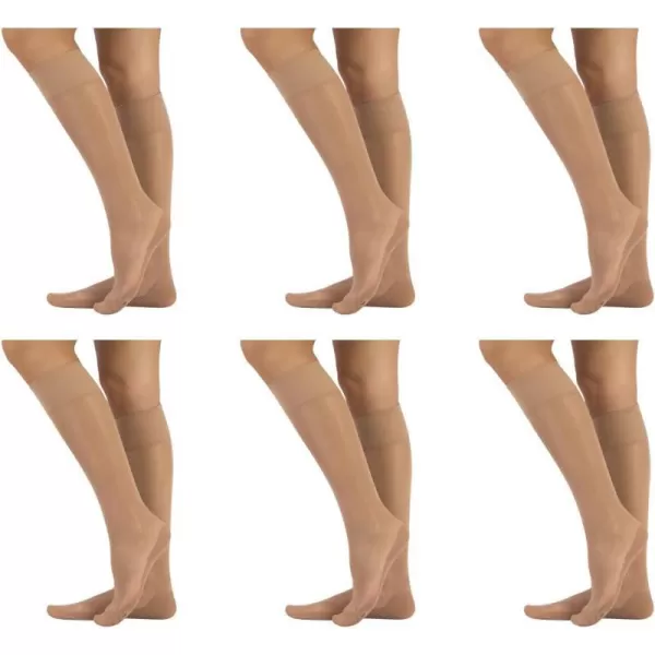 6 X KNEE HIGH WITH COMFORT SOLE IN MICROFIBER  SHEER KNEE HIGH POP SOCKS  20 DEN  SKIN BLACK  ITALIAN HOSIERY  6 Pairs Skin6 X KNEE HIGH WITH COMFORT SOLE IN MICROFIBER  SHEER KNEE HIGH POP SOCKS  20 DEN  SKIN BLACK  ITALIAN HOSIERY  6 Pairs Skin