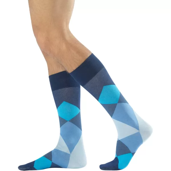 CALZITALY  2 Pairs of Men Cotton Socks  Argyle Calf Socks  Blue Grey  US 810 10512  Made in ItalyCALZITALY  2 Pairs of Men Cotton Socks  Argyle Calf Socks  Blue Grey  US 810 10512  Made in Italy