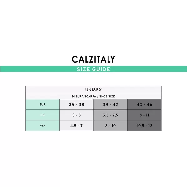 CALZITALY Two Pairs of Mens Cotton Crew Socks  7595 1012  Made in ItalyBlack