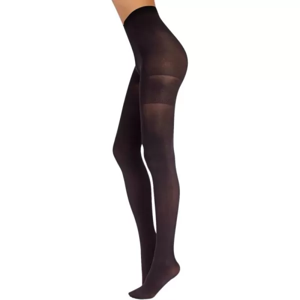 Anti Cellulite Tights Control Top Pantyhose 70 DEN BLACK SKIN MADE IN ITALYBlack