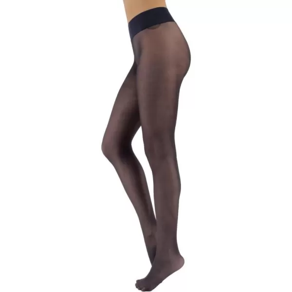 CALZITALY Seamless Sheer Tights with Comfortable Waistband 15 Dernier PantyhoseBlue