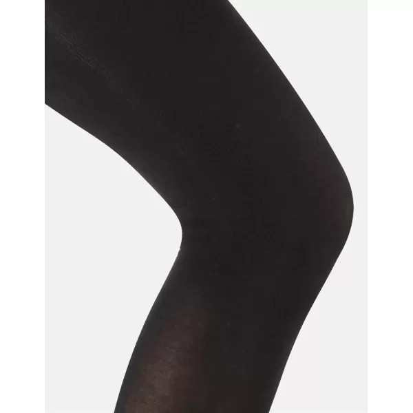 imageCALZITALY Cotton Tights  Soft ampamp Warm Winter Pantyhose  100 Den  S M L Xl  Made In Italy Black