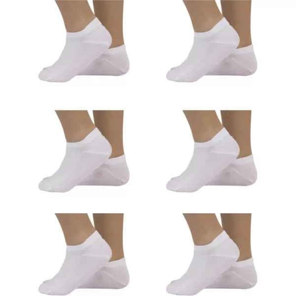 imageCALZITALY 6 Pairs Kids Ankle Socks  Microfiber Socks for Kids Sport Casual  White  EU 2834  US 1125  Made in Italy