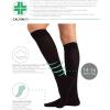 imageCOTTON COMPRESSION SOCKS  FLIGHT TRAVEL SOCKS  1416 mmHg  BLUE GREY BLACK  S M L XL XXL  ITALIAN SOCKS Black