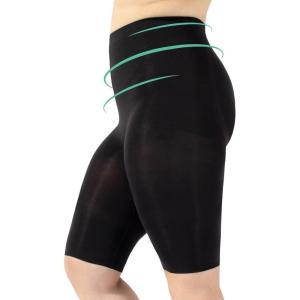 imageCALZITALY Plus Size Short Control Body Shorts  Black Skin  S M L XL 2XL 3XL 4XL  Made in Italy