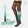 image1014 mmHg COMPRESSION THIGH HIGH STOCKINGS  S M L XL ITALIAN HOSIERYBlack