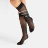imageCOMPRESSION SOCKS 1014 MMHG 70 DEN  TRAVEL SOCKS  BLACK SKIN  SM LXL  MADE IN ITALY Black
