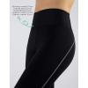 imageCALZITALY AntiCellulite Sporty Leggings with Colored Band Black  XS S M L XL  Made in Italy XS BlackGrey