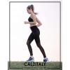 imageSport Skinny Pants  Workout Fitness Leggings with Transparent Part  Black  XS S M L XL  Made in Italy XS Black