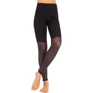 imageSport Skinny Pants  Workout Fitness Leggings with Transparent Part  Black  XS S M L XL  Made in Italy XS Black